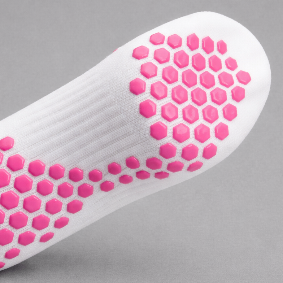 Grip Sock — White/Pink