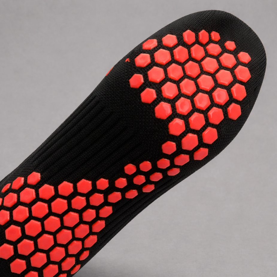 Grip Sock — Black/Red