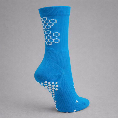 Grip Sock — Blue/White