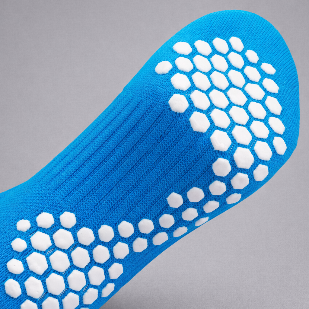 Grip Sock — Blue/White
