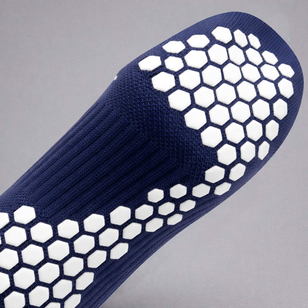 Grip Sock — Navy/White