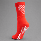 Grip Sock — Red/White