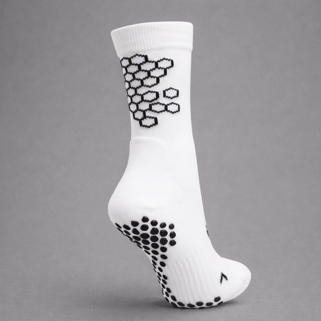 Grip Sock — White/Black
