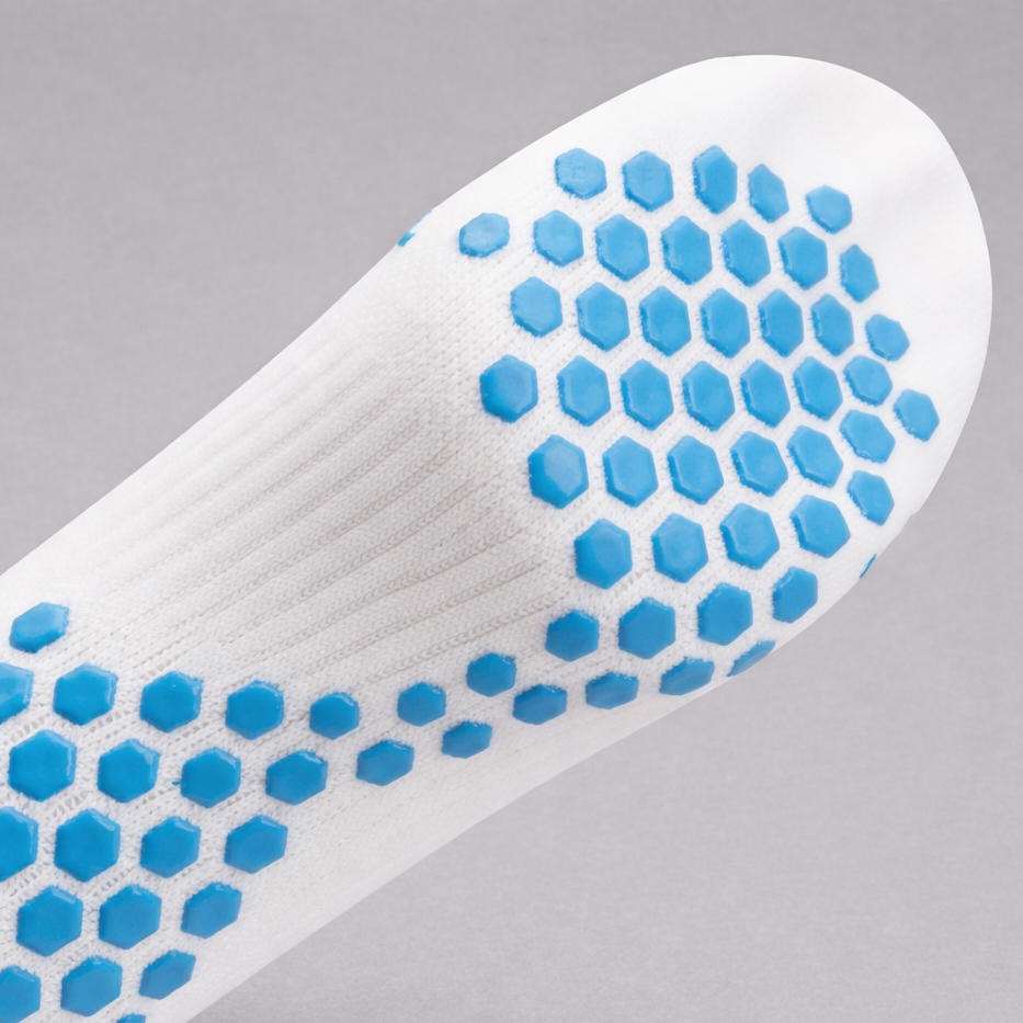 Grip Sock — White/Royal Blue